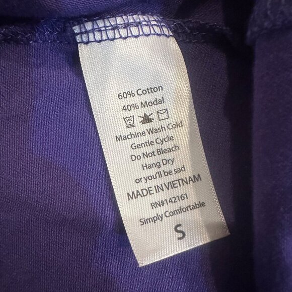 LULAROE WOMENS SMALL PURPLE T SHIRT DRESS - Picture 4 of 6